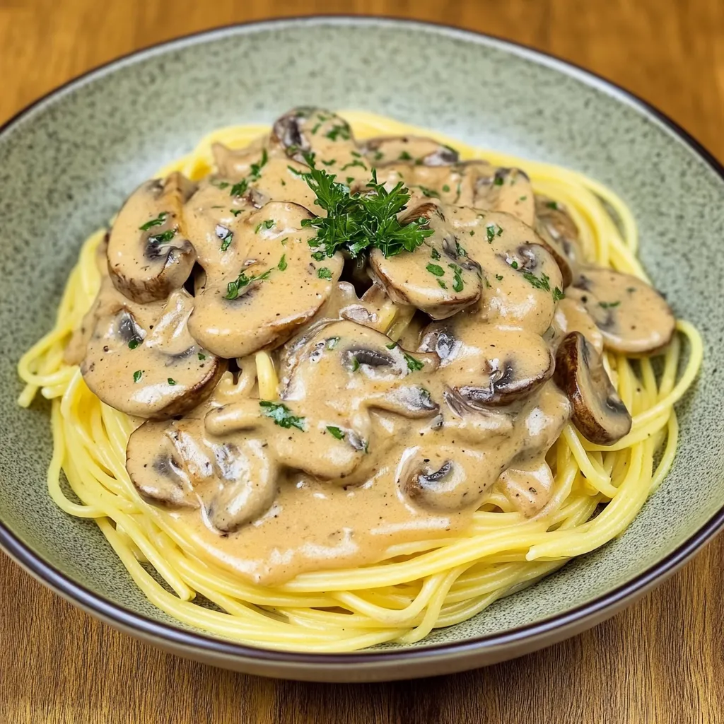 Mantar Soslu Nefis Spaghetti