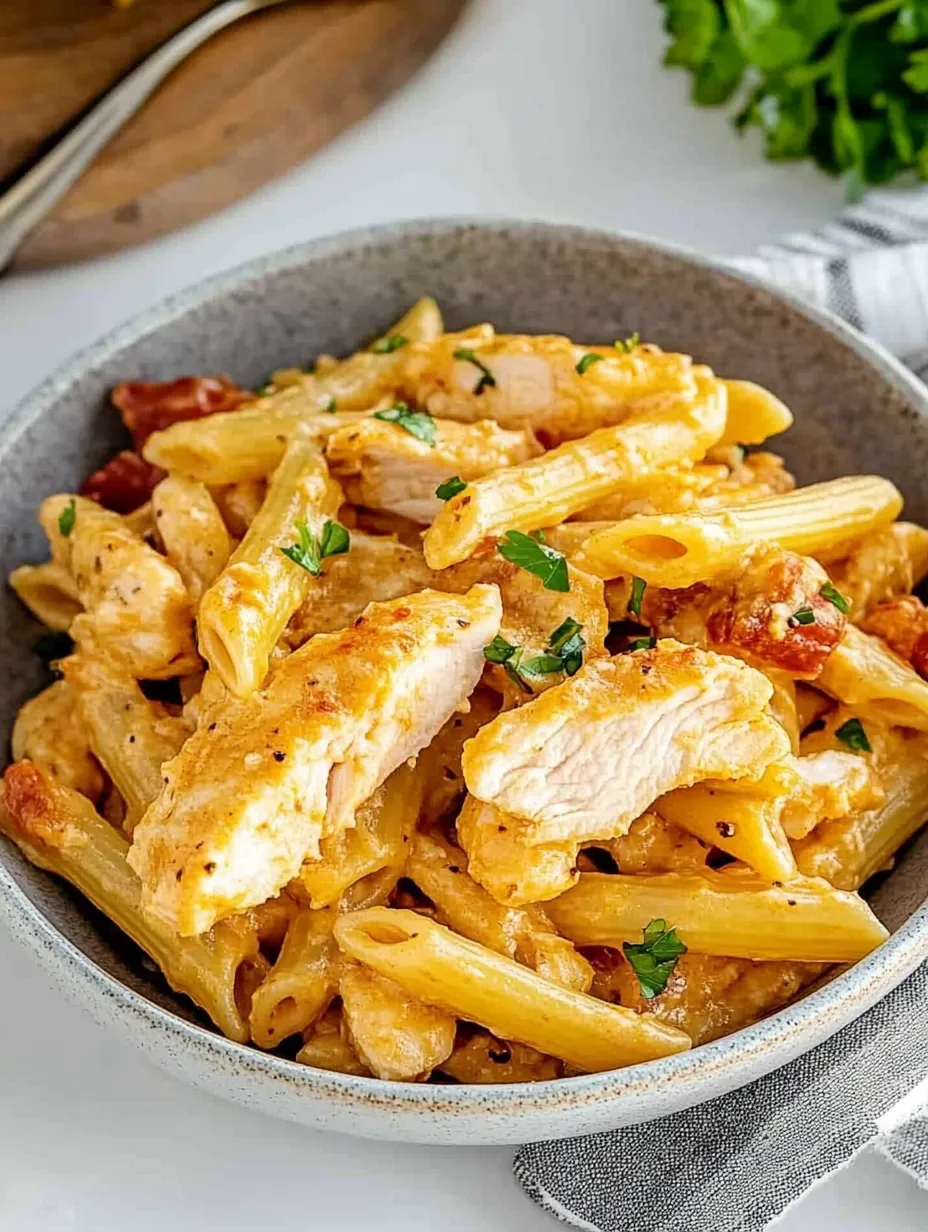 Ev Yapımı Ranch Çeşnili Tavuk Makarna