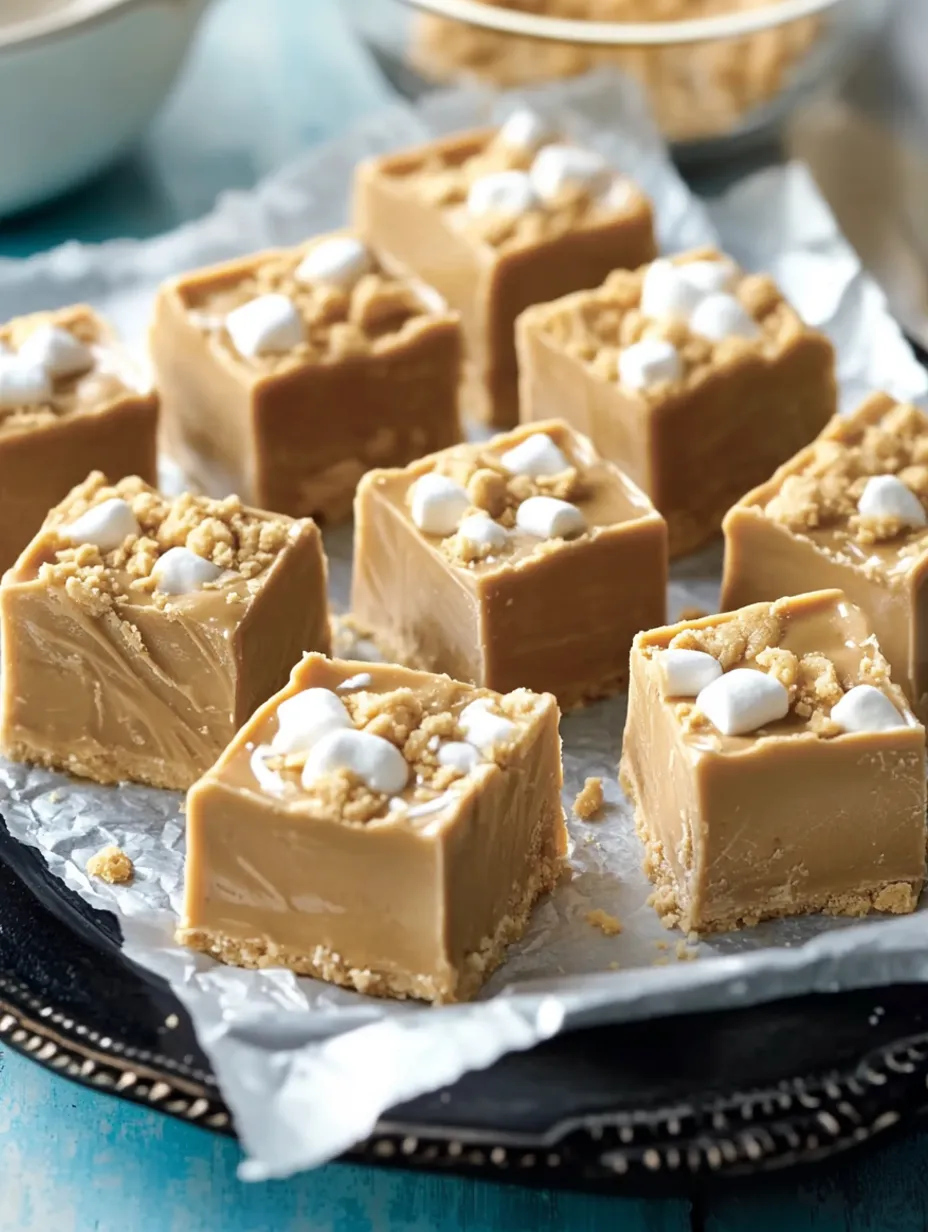 Kolay Fıstık Ezmeli Marshmallow Kremalı Fudge Tarifi