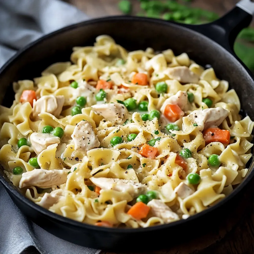 Kolay Tavuklu Noodle Tava Tarifi