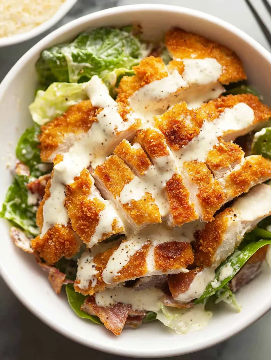 Kolay Çıtır Tavuklu Sezar Salatası