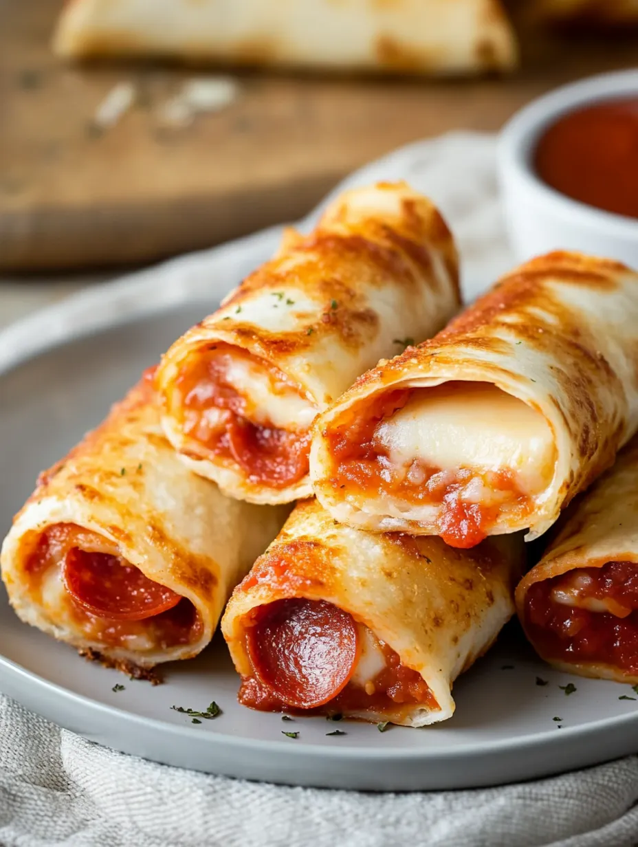 Kolay Hava Friteözünde Pizza Ruloları