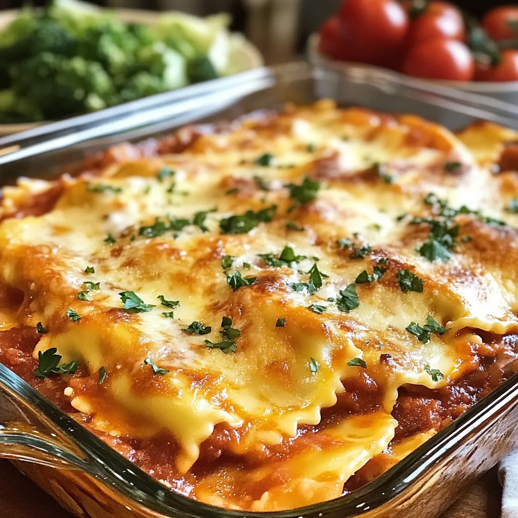Yakından Muhteşem Ravioli Fırın Yemeği