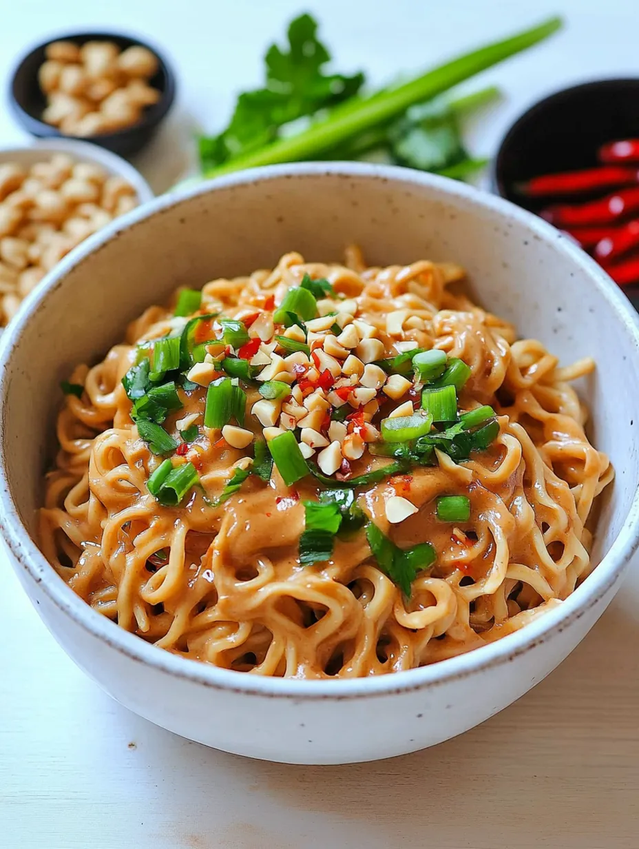 Kolay Fıstık Ezmeli Noodle