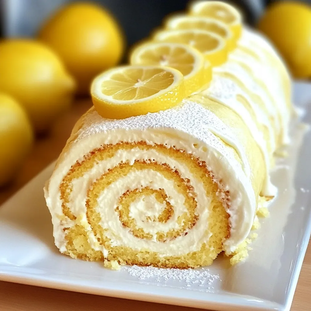 Yakından Kadife Limonlu Kremalı Rulo Pasta