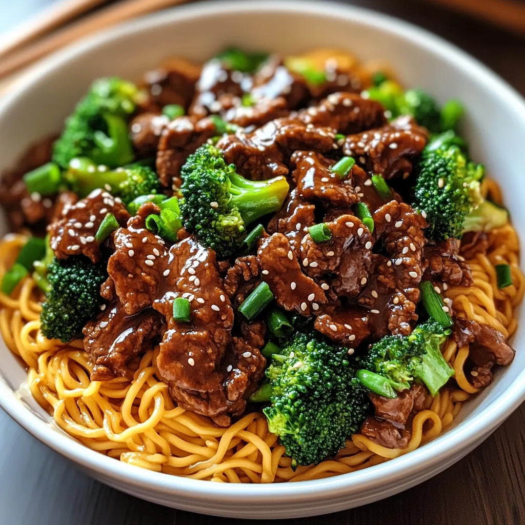 Yapışkan Etli Noodles