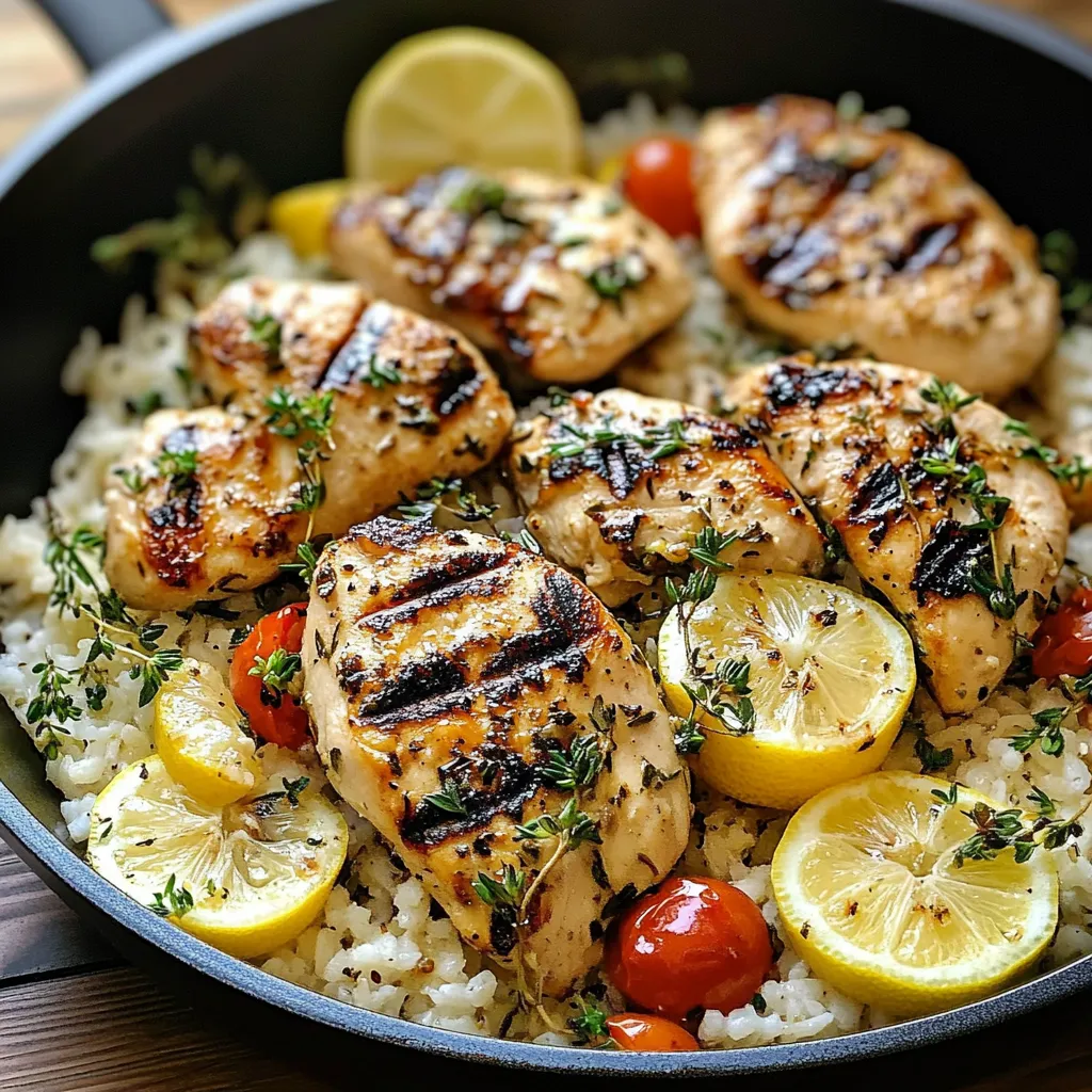 Yunan Tavuğu ve Limonlu Pilav