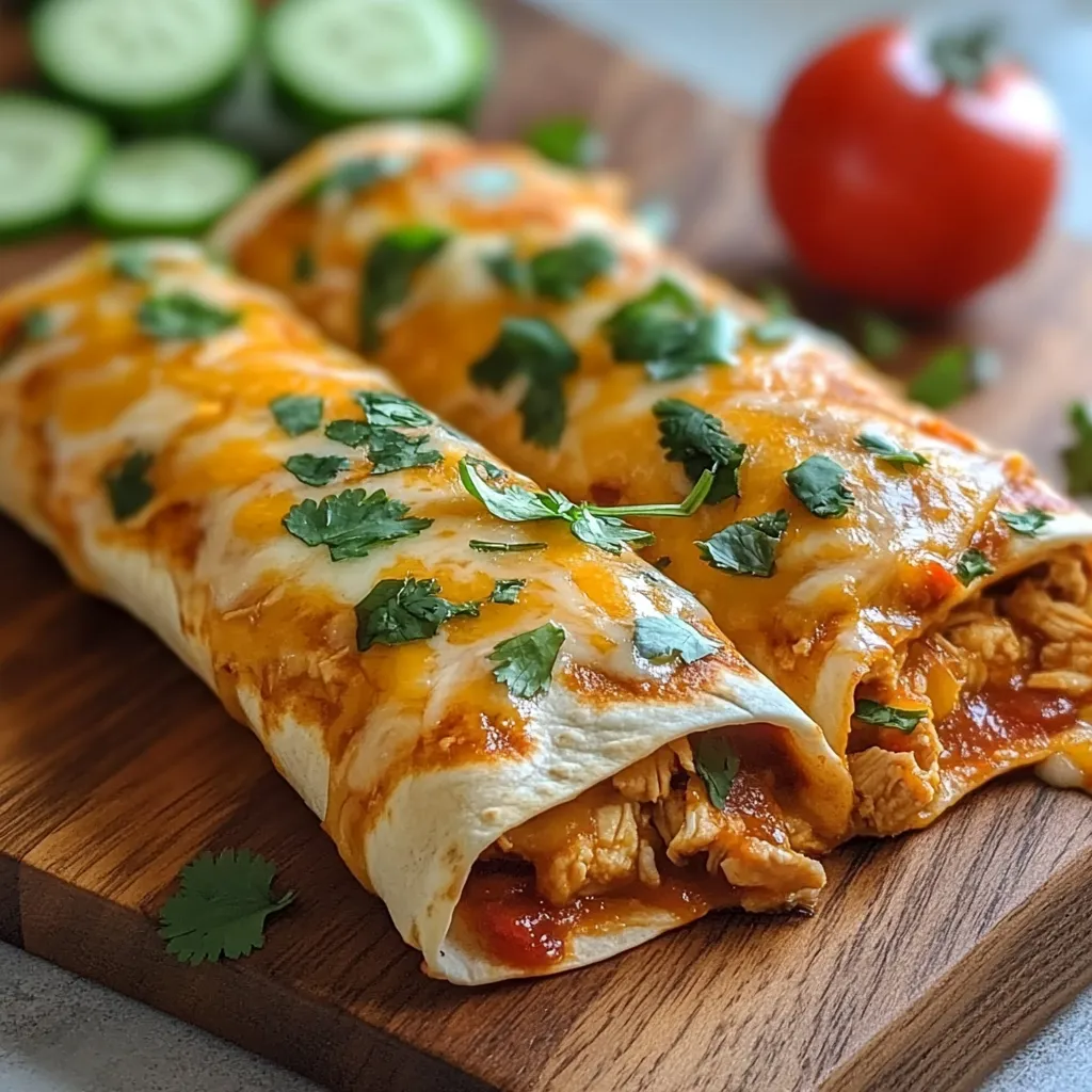 Fırında Tavuk Chimichanga