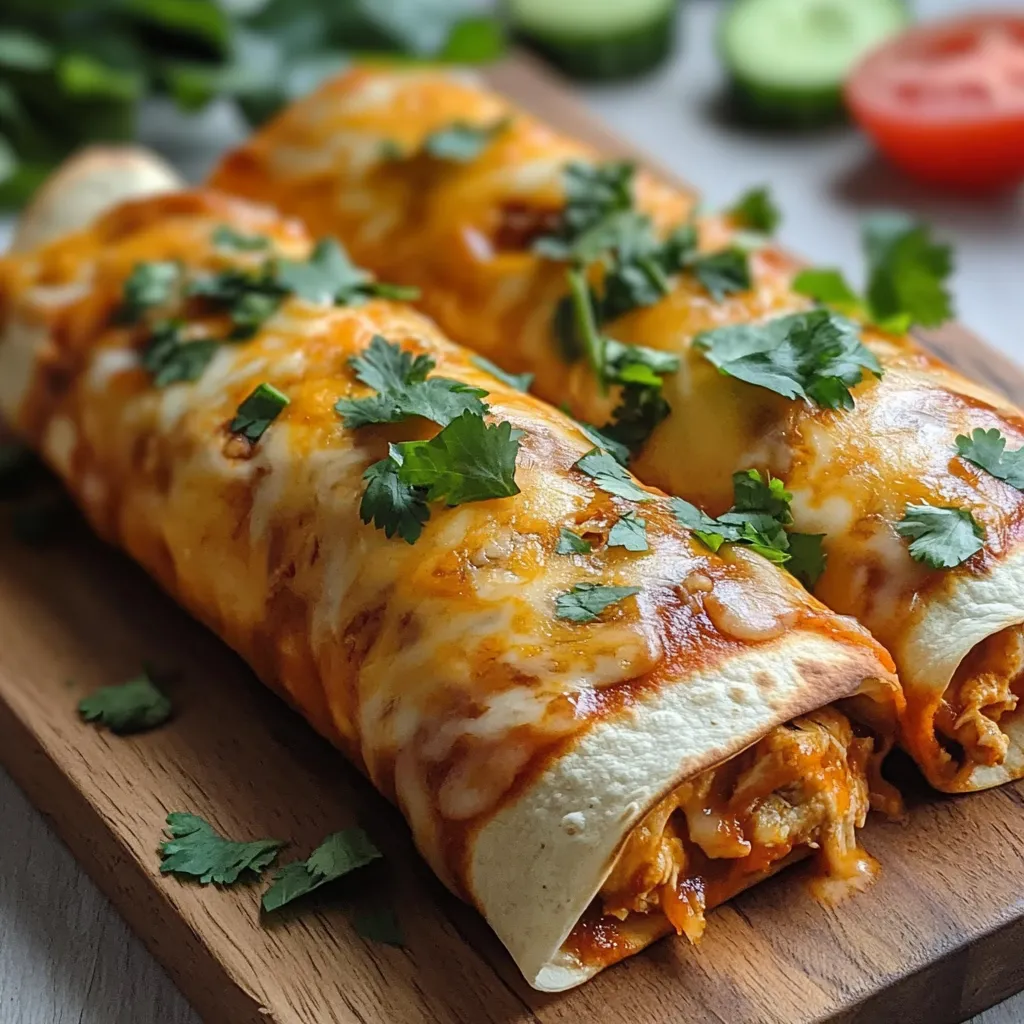 Fırında Tavuk Chimichanga Tarifi
