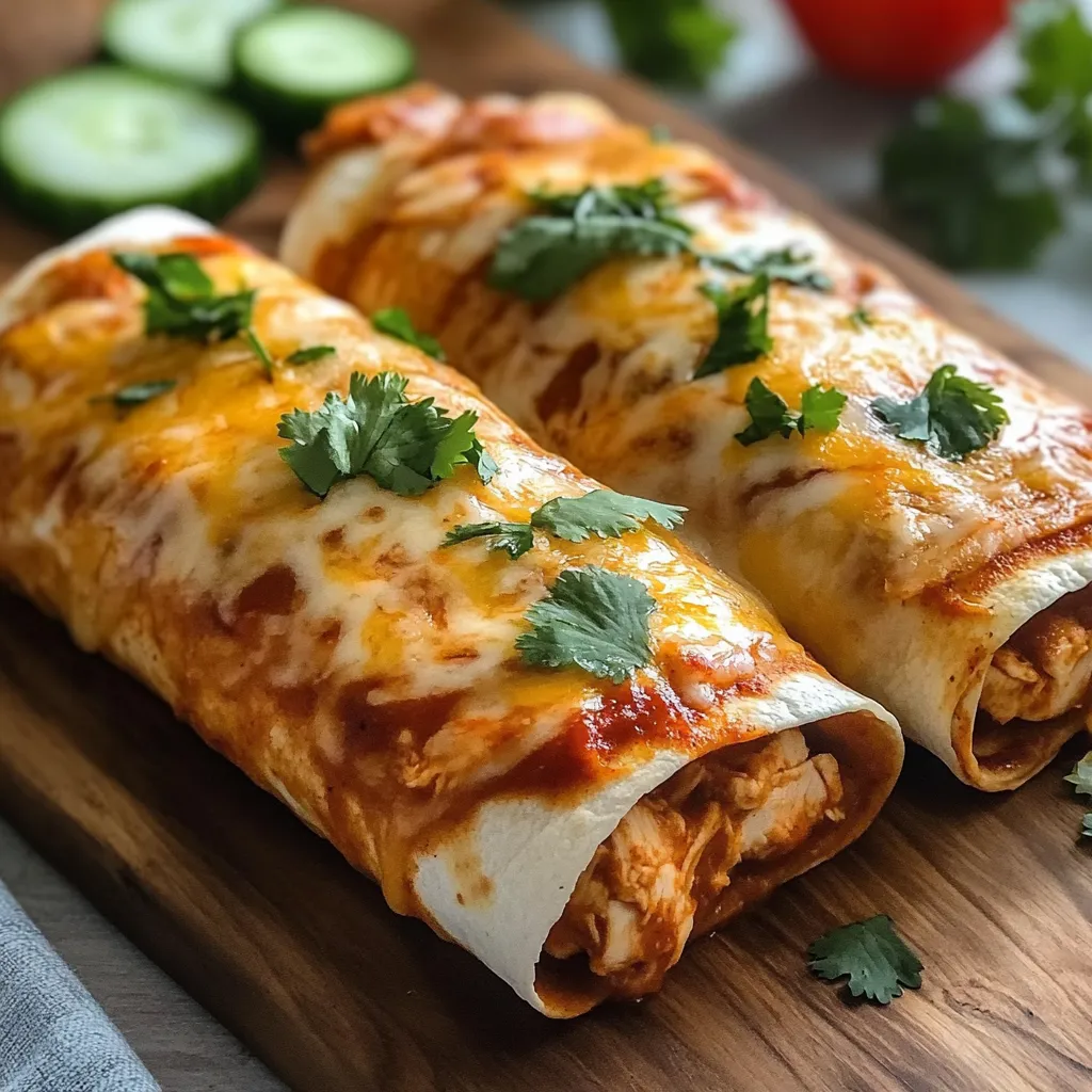 Kolay Fırında Tavuk Chimichanga